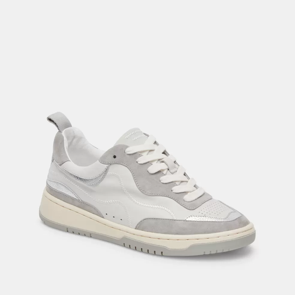 DOLCE VITA Adella Sneakers White Grey Leather