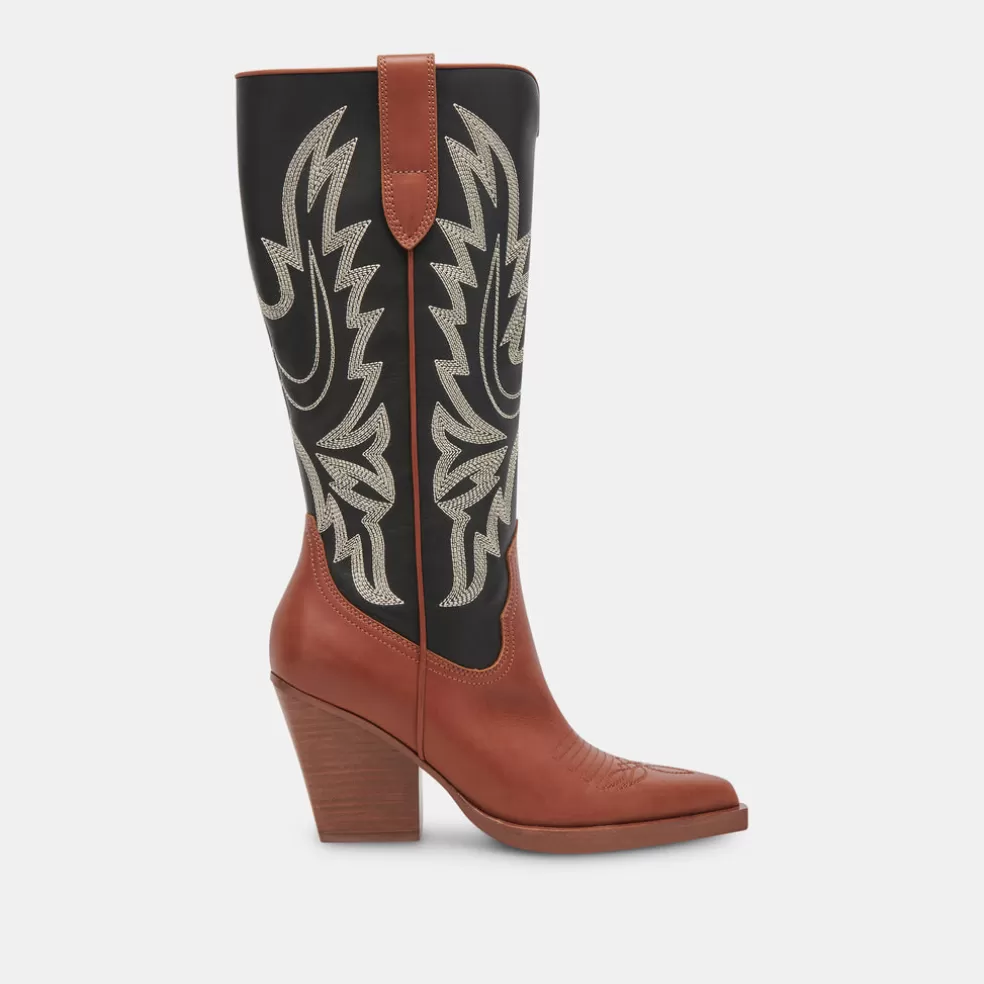 DOLCE VITA Blanch Boots Brown Black Leather