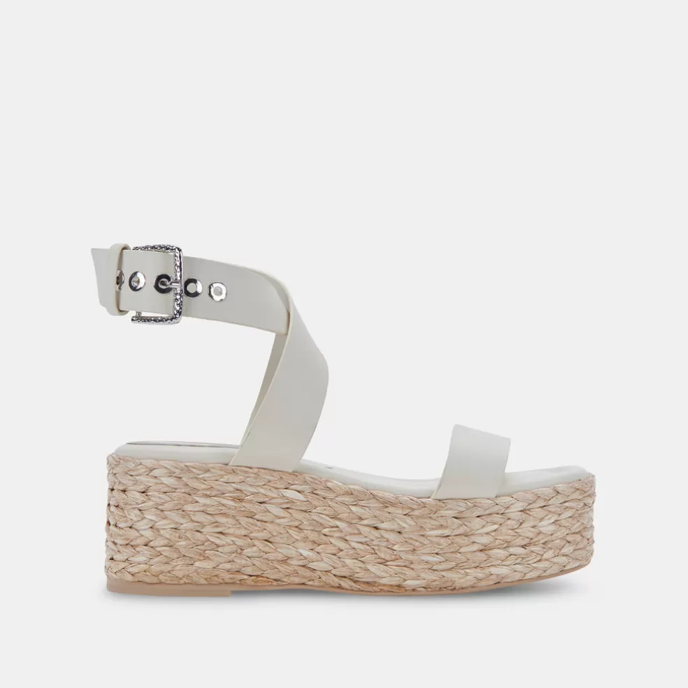 DOLCE VITA Cannes Sandals Ivory Leather