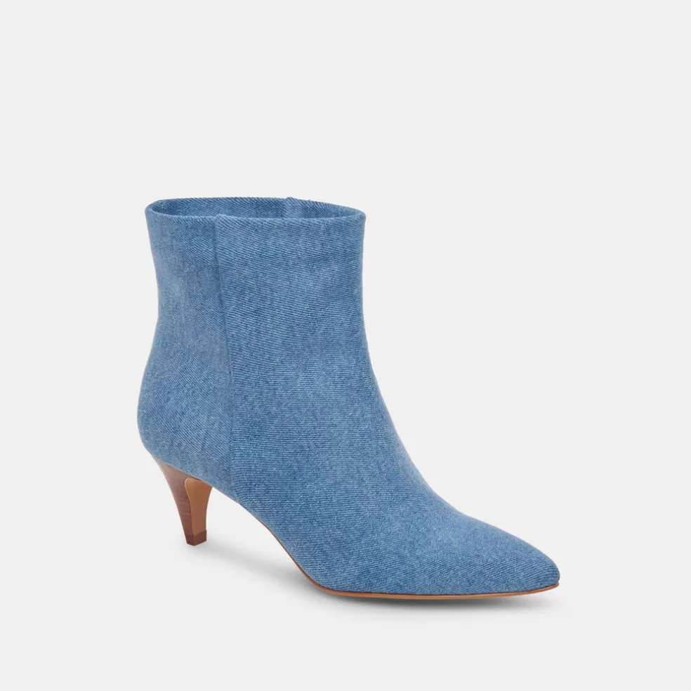 DOLCE VITA Dee Booties Blue Denim