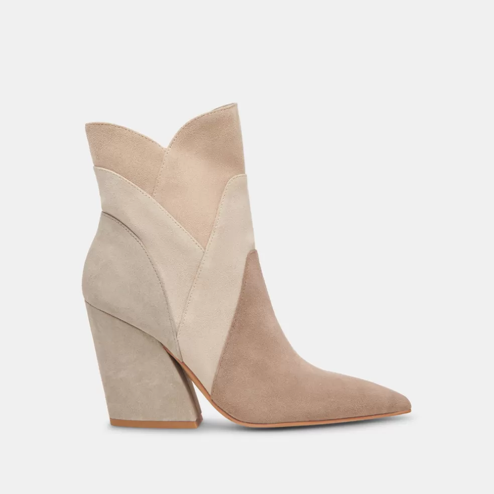 DOLCE VITA Neena Booties Taupe Multi Suede