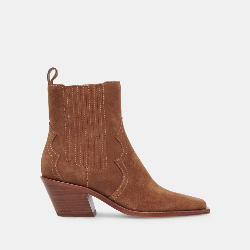 DOLCE VITA Senna Booties Chestnut Suede