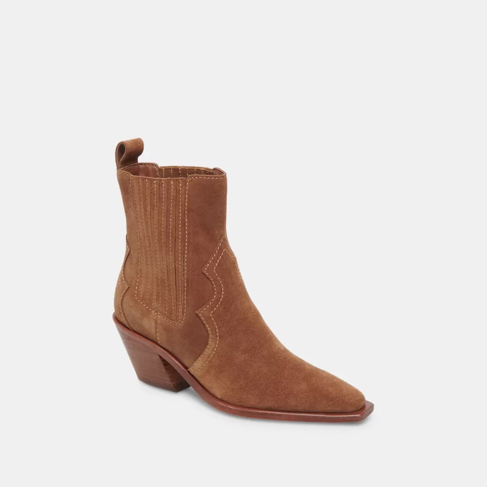 DOLCE VITA Senna Booties Chestnut Suede